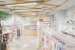interior view of a pharmacy