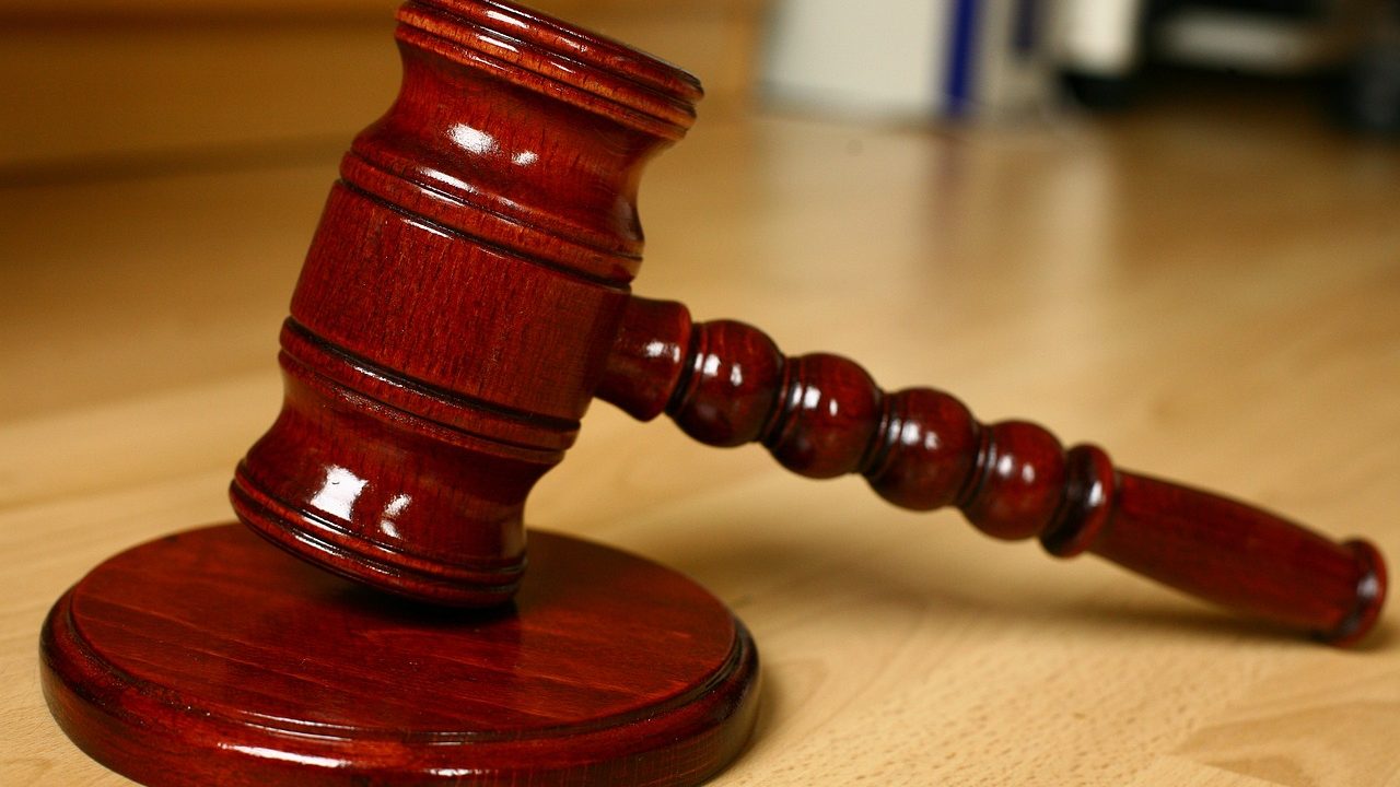 close up of a judge's gavel