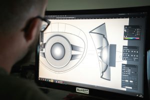 close up of a technical drawing