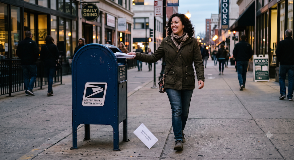 filing tax return in mail but dropping one
